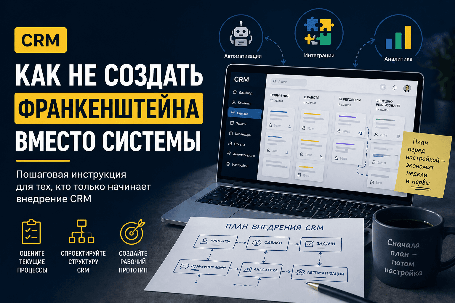 Почему попытка “самому настроить CRM” часто заканчивается возвратом к таблицам.
